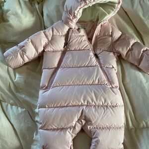 Ralph Lauren Pink Hooded Baby Snowsuit